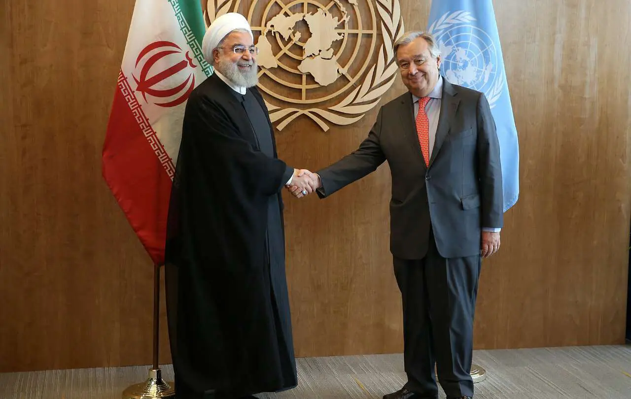 (تصاویر) دیدار روحانی با دبیر کل سازمان ملل متحد
