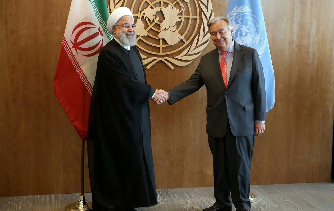 (تصاویر) دیدار روحانی با دبیر کل سازمان ملل متحد