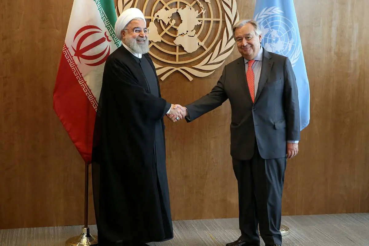 (تصاویر) دیدار روحانی با دبیر کل سازمان ملل متحد