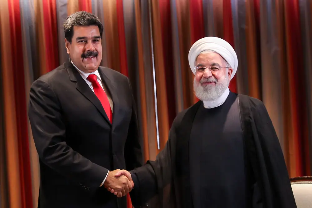 (تصاویر) دیدار مادورا، رییس جمهور ونزوئلا با روحانی