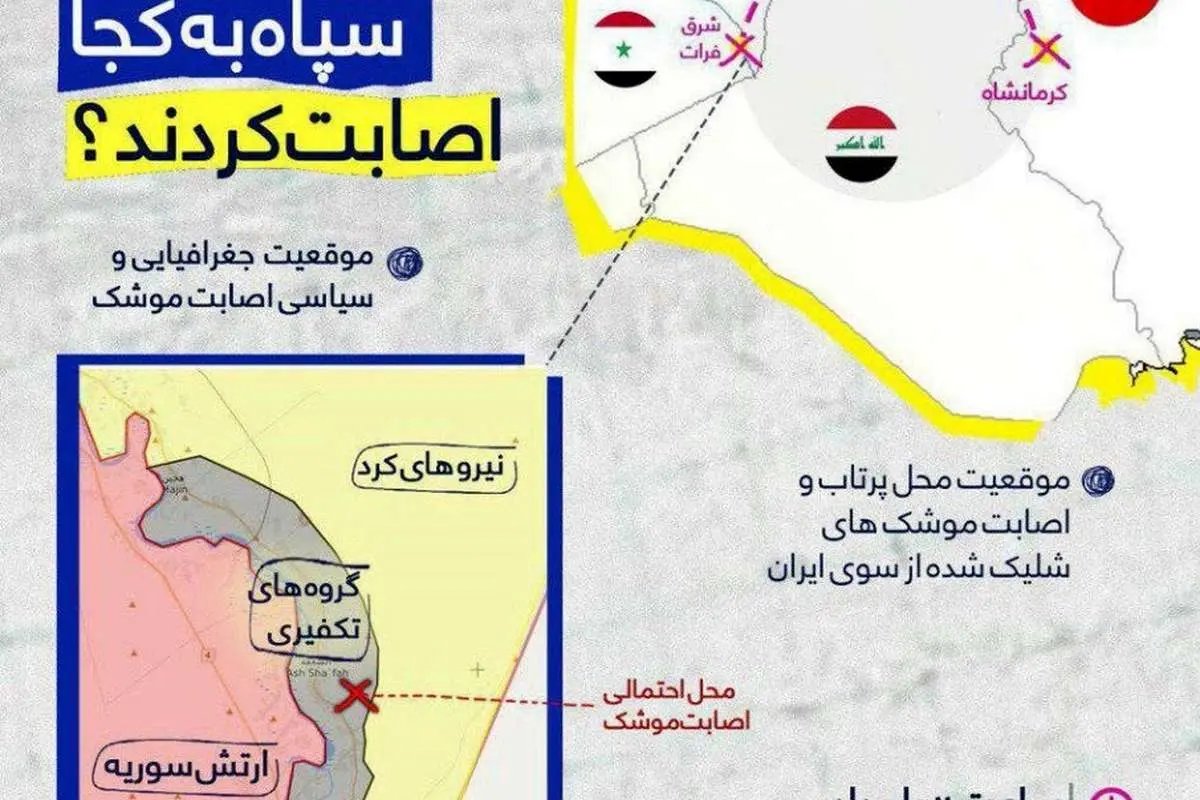 موشکهای سپاه به کجا اصابت کرد؟