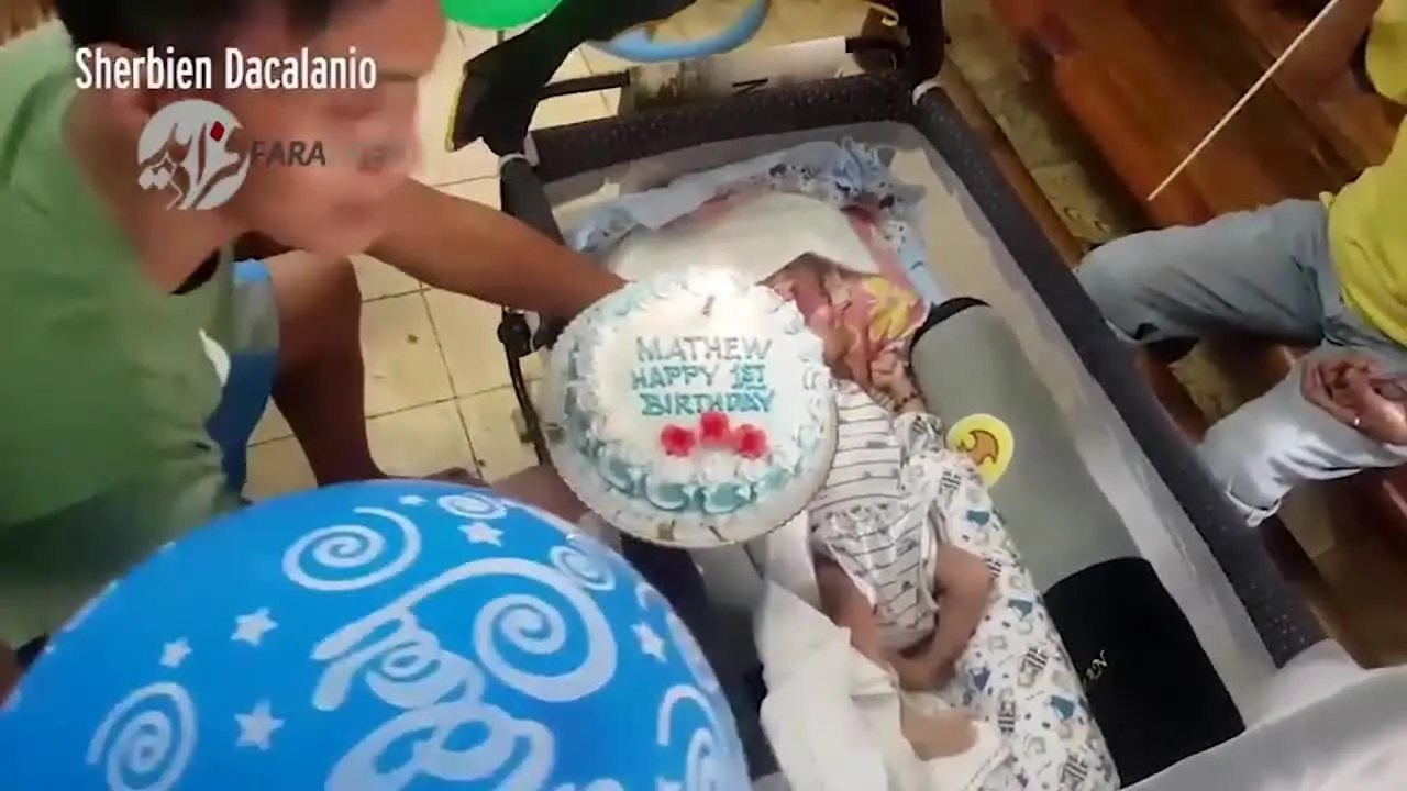 (ویدیو ۱۸+) جشن تولد کودک بی‌صورت