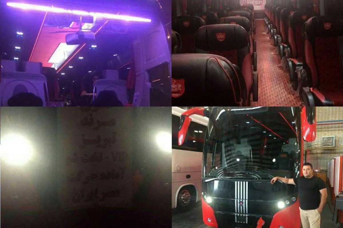 (تصویر) اتفاق باورنکردنی برای اتوبوس پرسپولیس