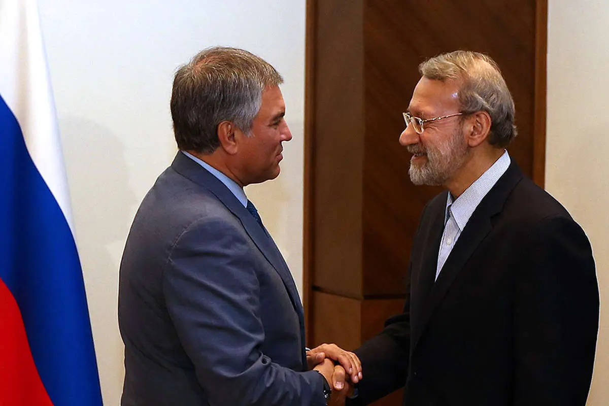 (تصاویر) علی لاریجانی در نشست اجلاس اوراسیا