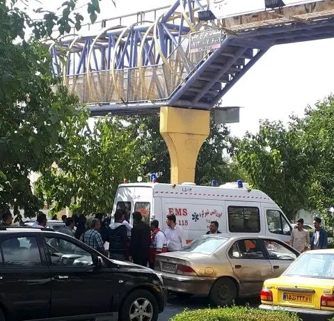 سقوط دختر جوان از پل هوایی در شهرکرد