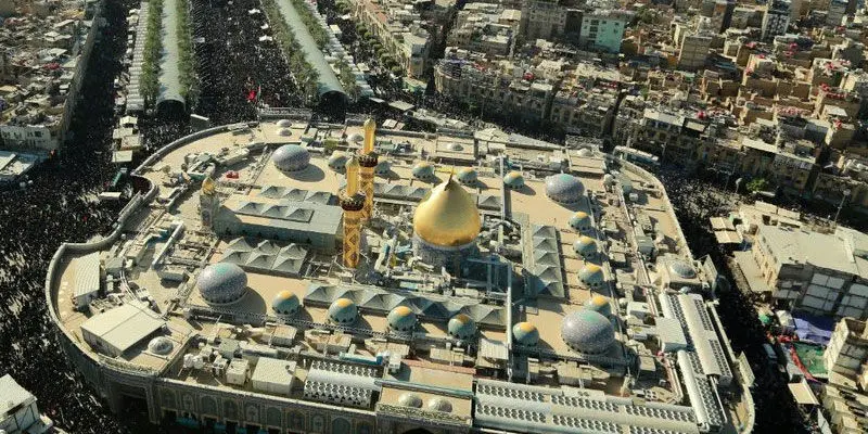 تصاویر هوایی از حال و هوای کربلا