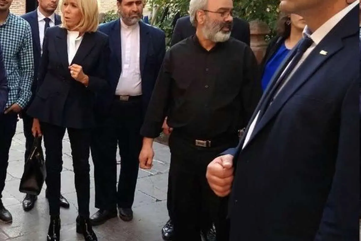 بازدید همسر رئیسجمهور فرانسه از مسجد ایرانی