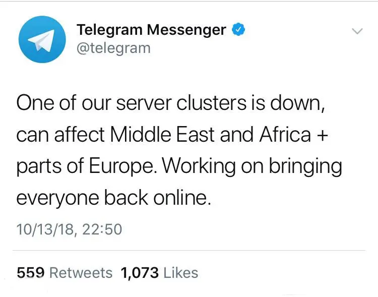 واکنش رسمی شرکت تلگرام به قطعی در برخی کشورها