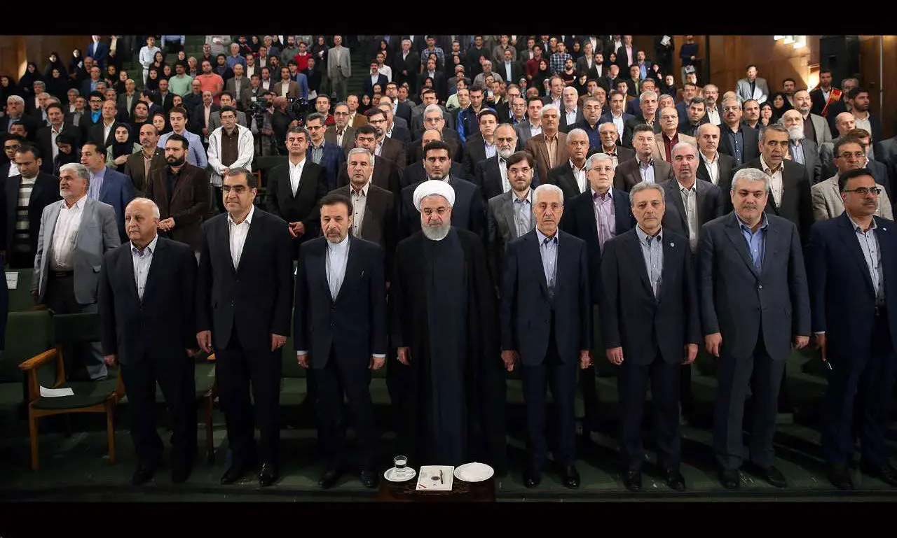 (تصاویر) سخنرانی روحانی در دانشگاه تهران