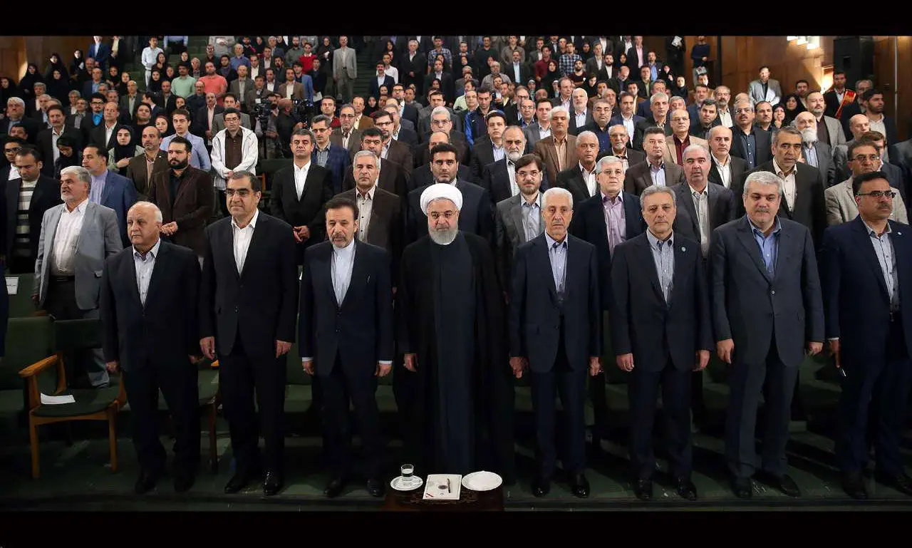 (تصاویر) سخنرانی روحانی در دانشگاه تهران