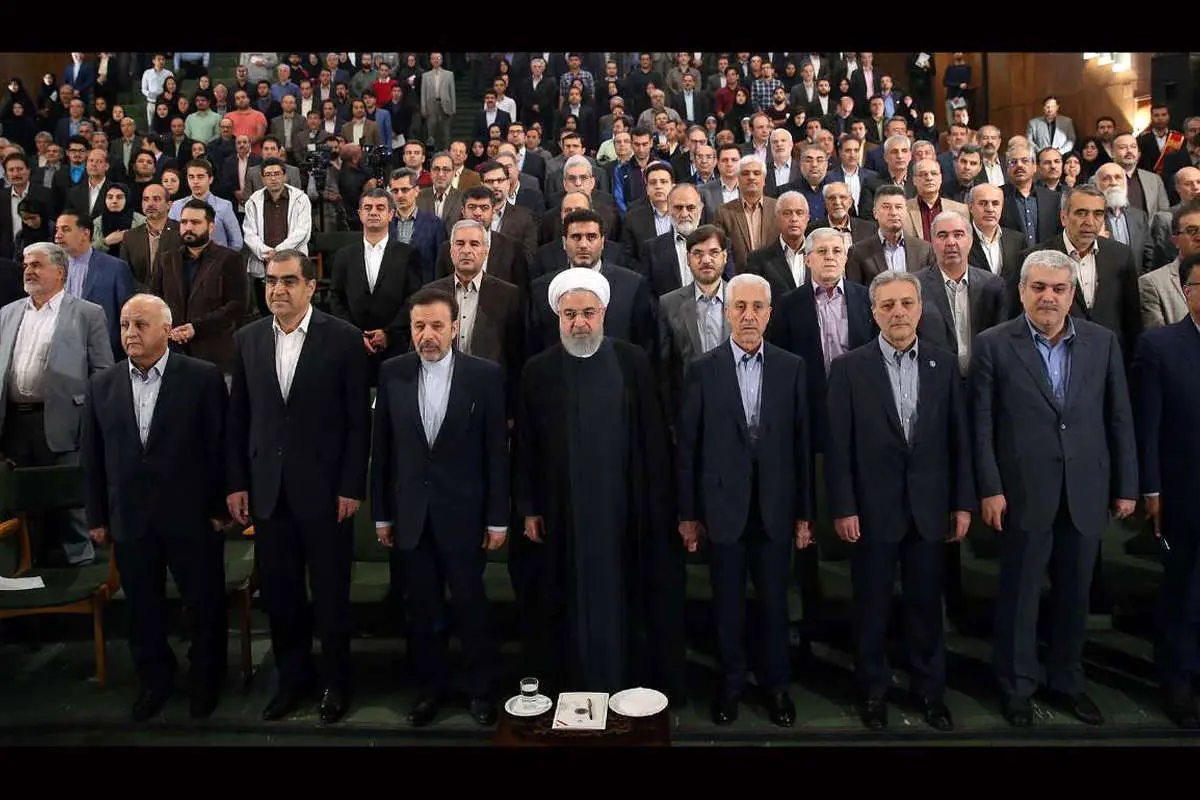 (تصاویر) سخنرانی روحانی در دانشگاه تهران