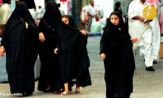 (تصاویر) اعتراض زنان عربستانی به پوشش عبا