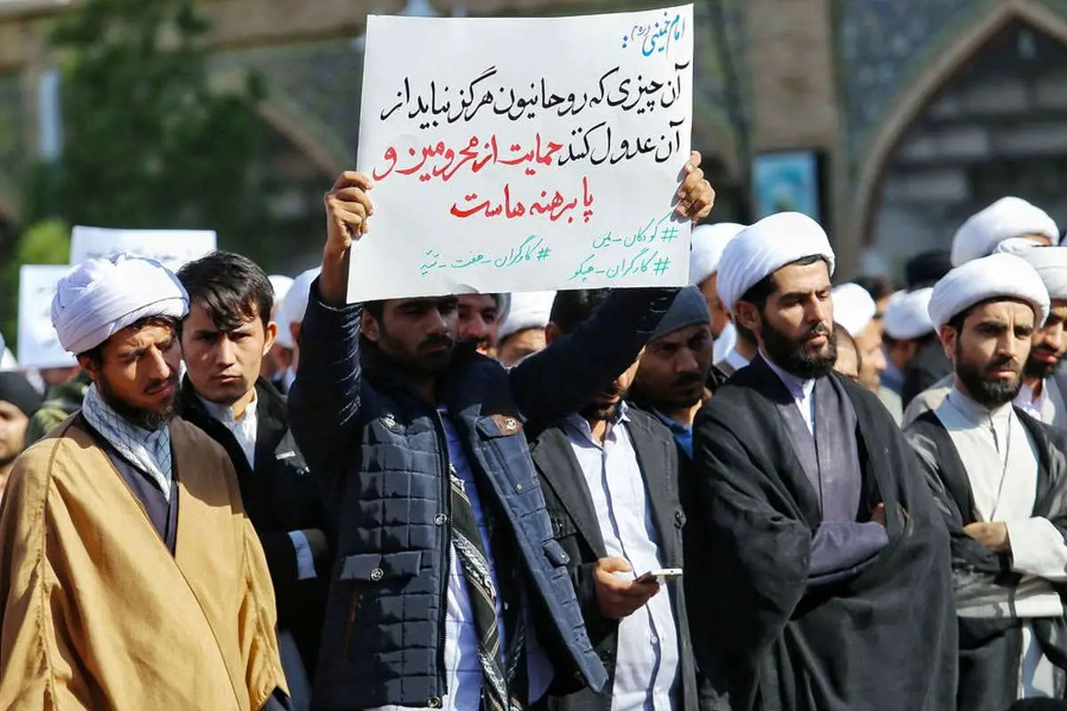 (تصاویر) تجمع ضد سعودی طلاب فیضیه قم