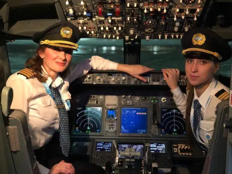نخستین پرواز جنجالی هواپیمای روسی با خلبانان زن