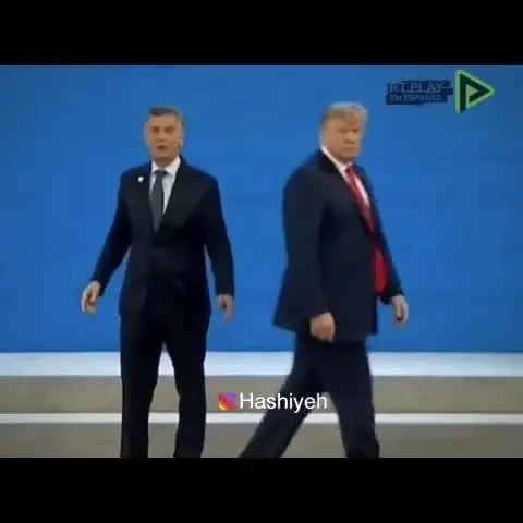 (ویدیو) وقتی ترامپ رئیس جمهور آرژانتین را تنها گذاشت!