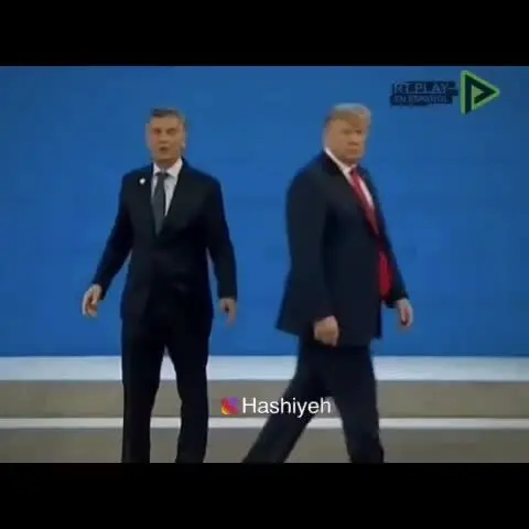 (ویدیو) وقتی ترامپ رئیس جمهور آرژانتین را تنها گذاشت!