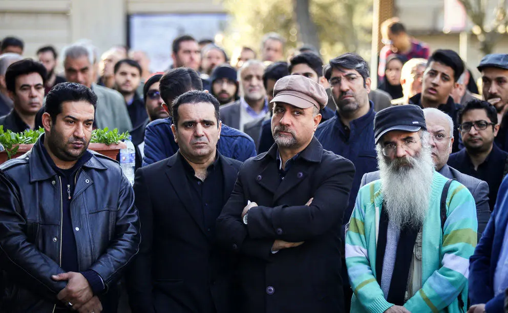 (تصاویر) هنرمندان در مراسم تشییع ابوالفضل زرویی به خانه ابدی