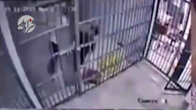 (ویدیو) پلیسی که به دست مجرم زیرک زندانی شد!