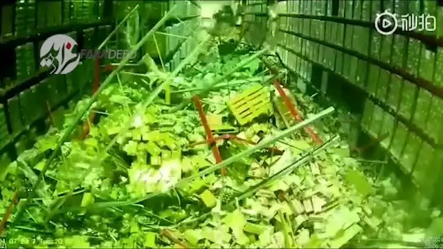 (ویدیو) راننده ناشی انبار غول‌پیکر کالا را نابود کرد!