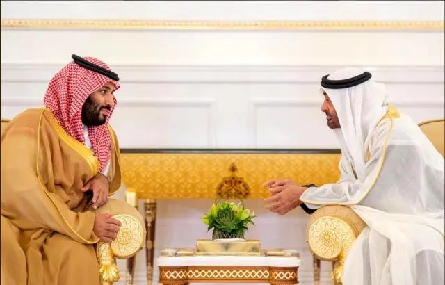 (تصاویر) دیدار محمد بن سلمان با ولیعهد ابوظبی