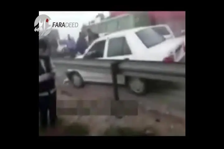 (ویدیو) تصادف زنجیره‌ای ۲۹ خودرو در جاده اهواز