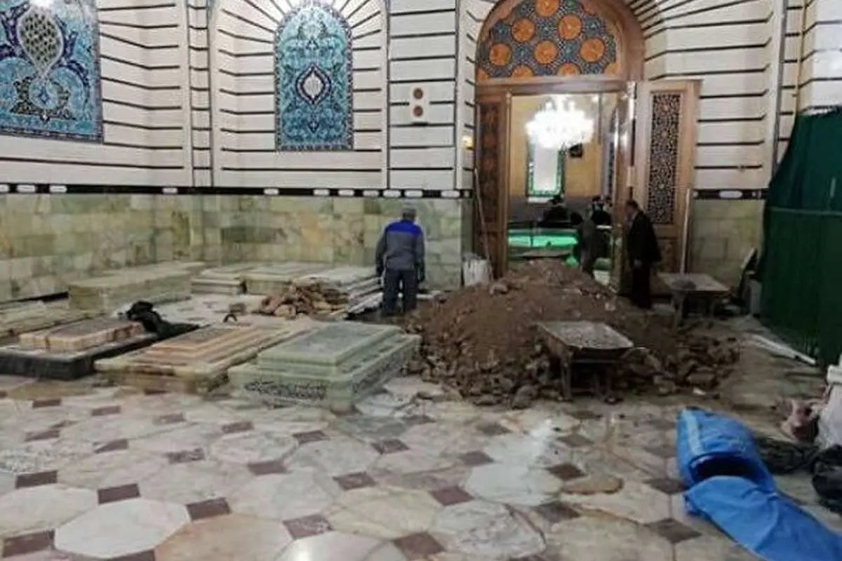 (تصویر) محل دفن پیکر آیت الله هاشمیشاهرودی