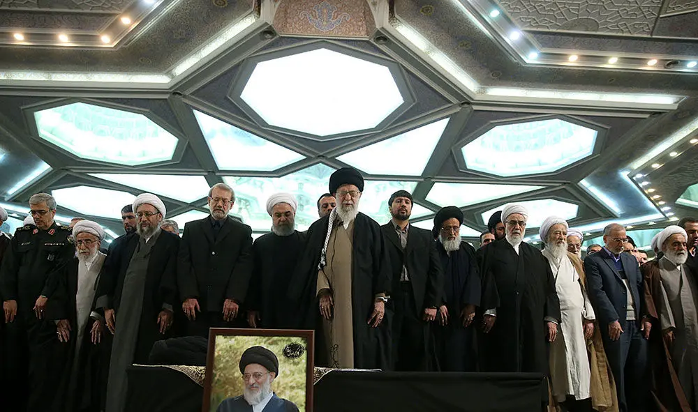 (تصاویر) مراسم تشییع و اقامه نماز بر پیکر آیت‌الله هاشمی شاهرودی