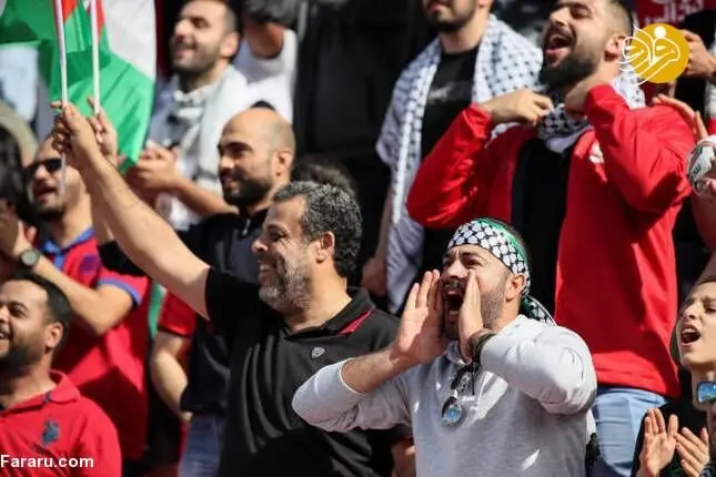(تصاویر) تماشاگران فلسطینی در جام ملت‌های آسیا