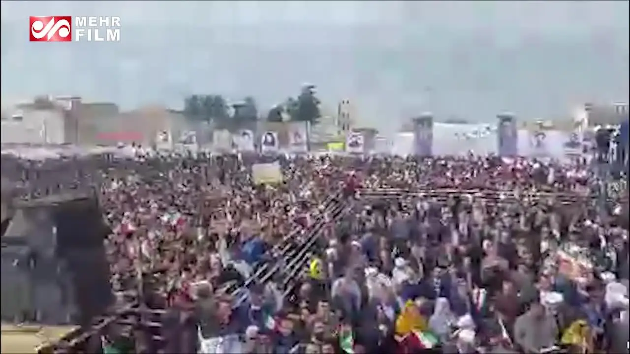 (ویدئو) اعتراض مردم نسبت به گرانی در سخنرانی امروز روحانی