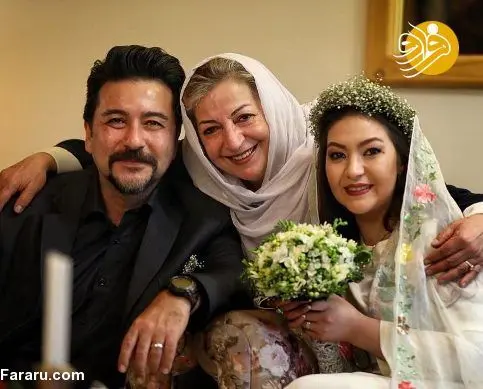 مرضیه برومند در مراسم ازدواج امیرحسین صدیق و باران خوش اندام+عکس