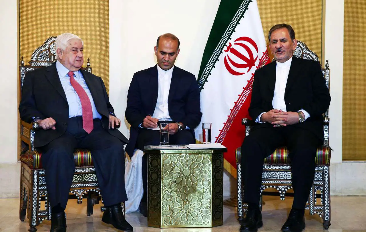 (تصاویر) دیدار جهانگیری با وزیر امور خارجه سوریه