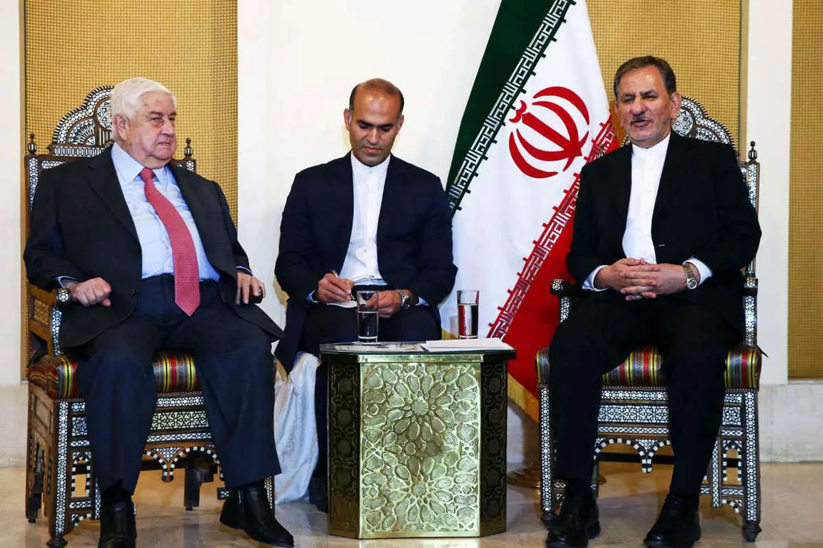 (تصاویر) دیدار جهانگیری با وزیر امور خارجه سوریه
