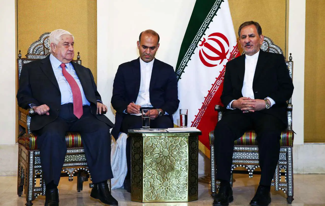 (تصاویر) دیدار جهانگیری با وزیر امور خارجه سوریه