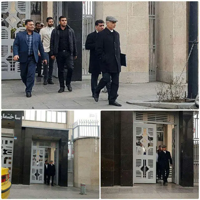 (تصویر) حسین فریدون هنگام خروج از دادگاه