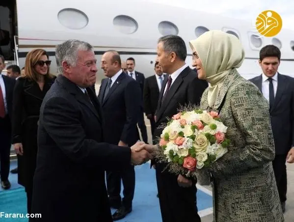 (تصاویر) سفر پادشاه اردن و همسرش به استانبول