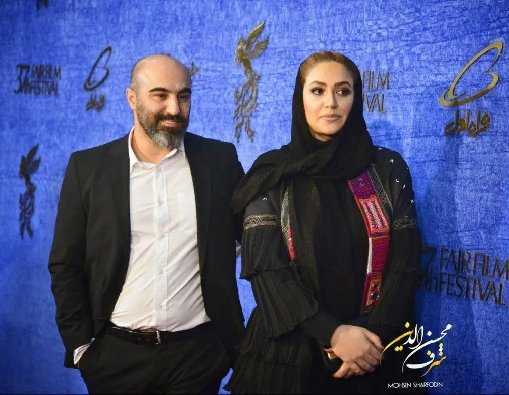 (تصویر) محسن تنابنده و همسرش روی فرش قرمز جشنواره