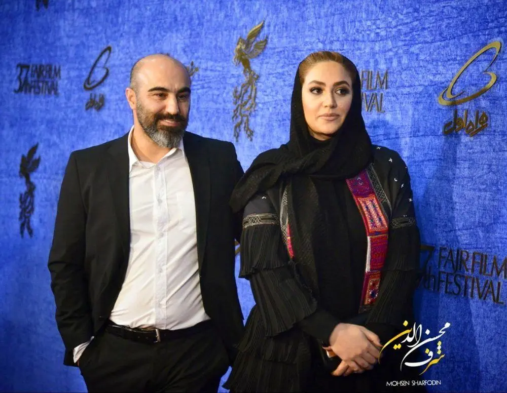 (تصویر) محسن تنابنده و همسرش روی فرش قرمز جشنواره
