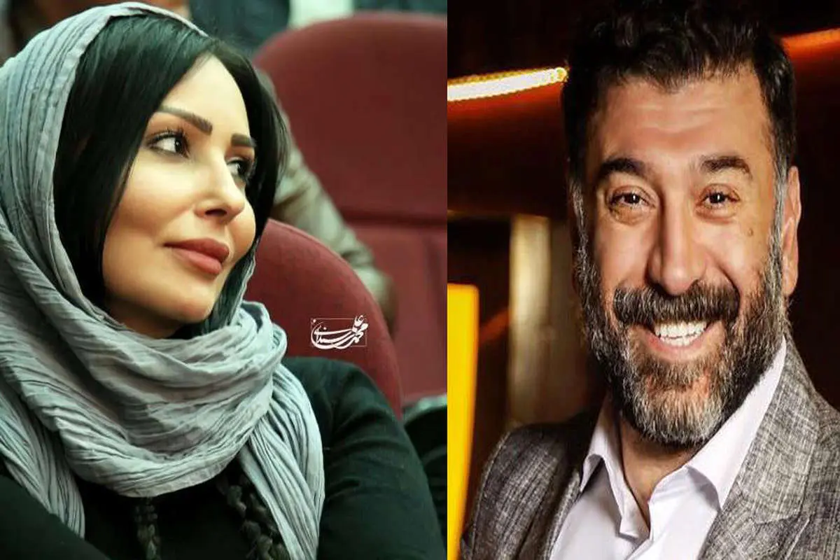 شوخی عجیب علی انصاریان با پرستو صالحی+ تصاویر