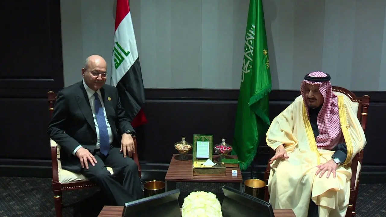 دیدار ملک سلمان و برهم صالح در شرم الشیخ