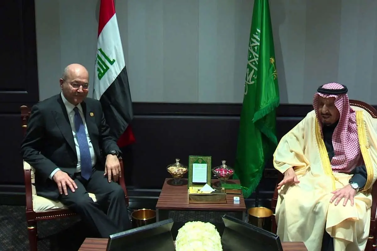 دیدار ملک سلمان و برهم صالح در شرم الشیخ