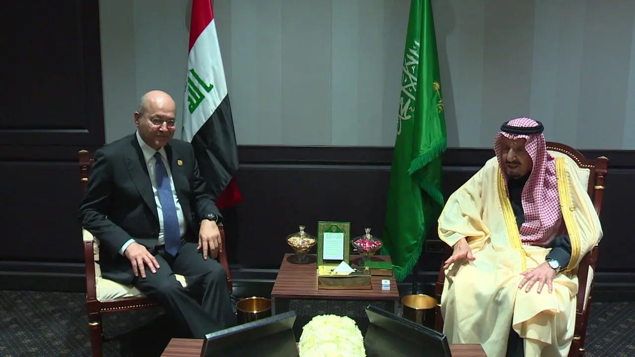 دیدار ملک سلمان و برهم صالح در شرم الشیخ
