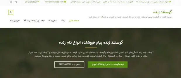گوسفند زنده را در تهران اینترنتی خریداری کنید