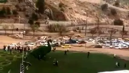 (ویدئو) جاری شدن سیل در دروازه قرآن شیراز