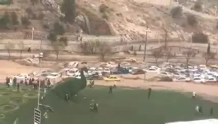 (ویدئو) جاری شدن سیل در دروازه قرآن شیراز
