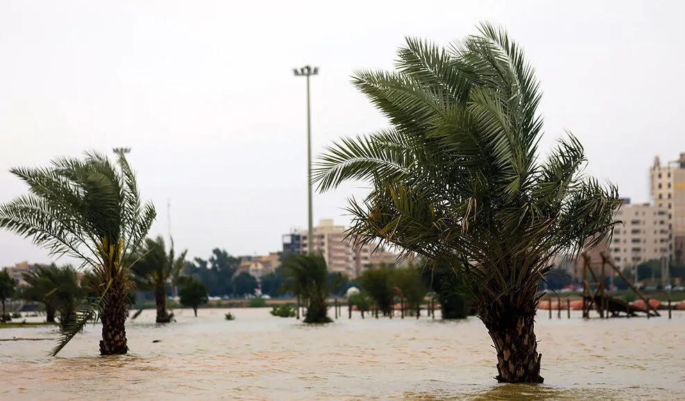 (تصاویر) بالا آمدن سطح آب کارون
