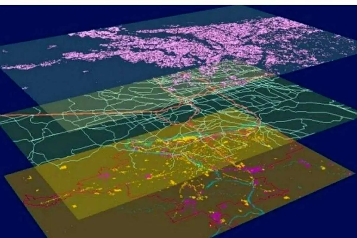 تشخیص مسیر سیلاب با استفاده از GIS