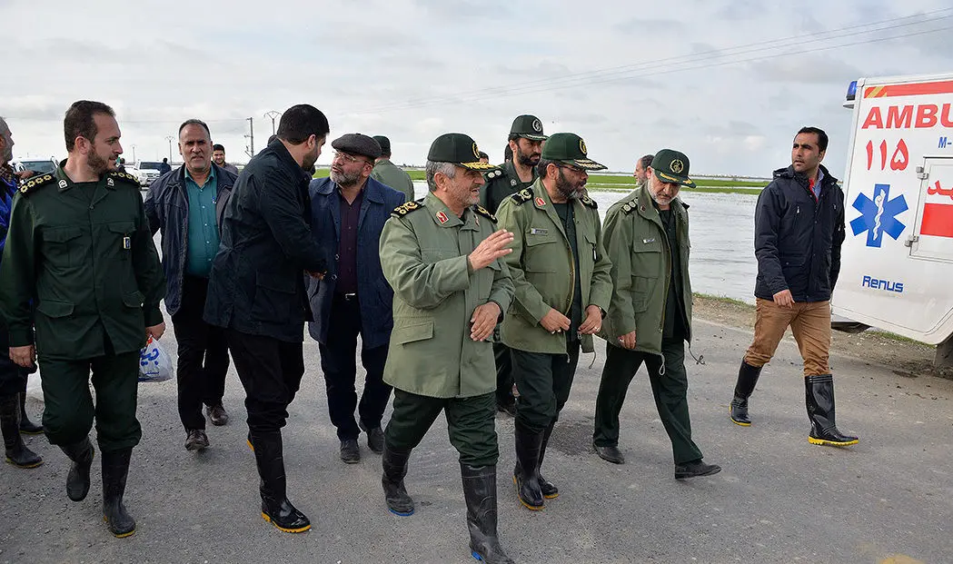 (تصاویر) بازدید فرمانده سپاه پاسداران از گلستان