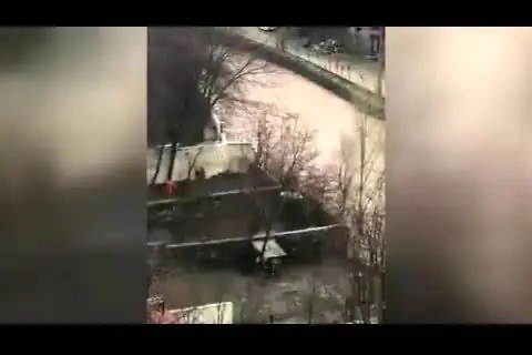 (ویدئو) جاری شدن سیلاب در تهران