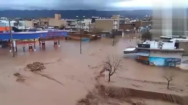 (ویدیو) زیر آب رفتن کوهدشت