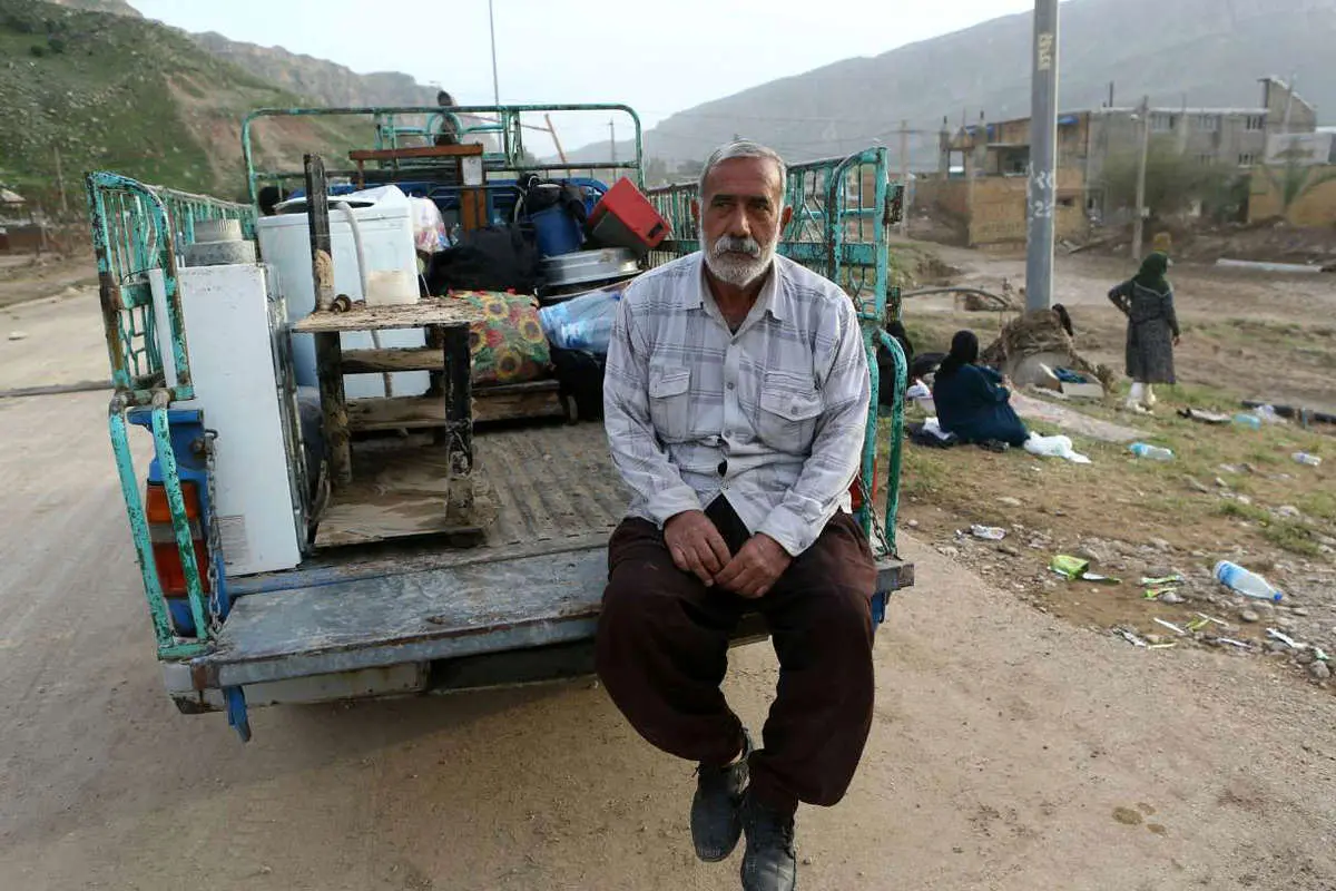 (تصاویر) تخریب روستای «بابا زید» پلدختر بر اثر سیل